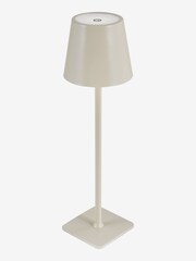 Dar Lighting Satin Grey Derrick Rechargeable Outdoor USB Table Lamp - Image 4 of 8