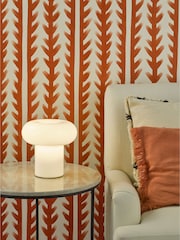 Dar Lighting White Glass Kaja Table Lamp - Image 1 of 6