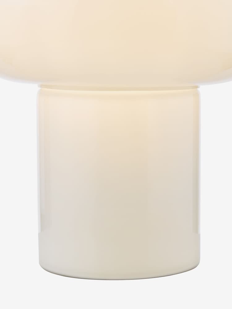 Dar Lighting White Glass Kaja Table Lamp - Image 6 of 6