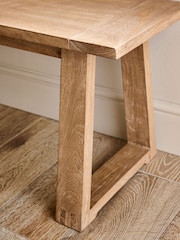 Natural Hector Hector Mango Wood Dining Bench - Image 3 of 7