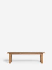 Natural Hector Hector Mango Wood Dining Bench - Image 4 of 7