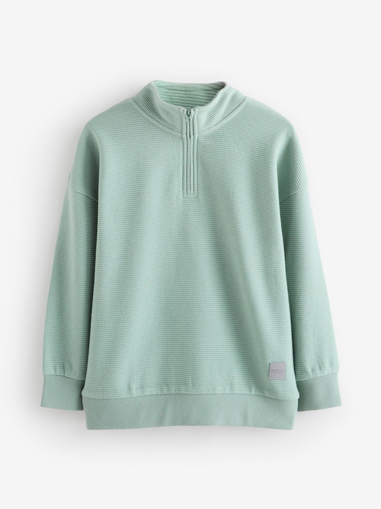 Sage Green Ottoman Funnel Sweat Top - Image 1 of 1