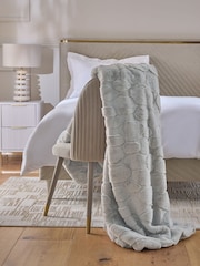 Grey Carved Pebble Throw - Image 3 of 5