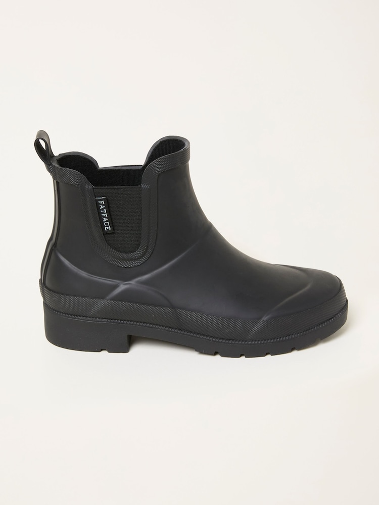 FatFace Black Rubber Ankle Welly - Image 1 of 3