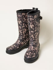 FatFace Black Rubber Printed Welly - Image 3 of 3