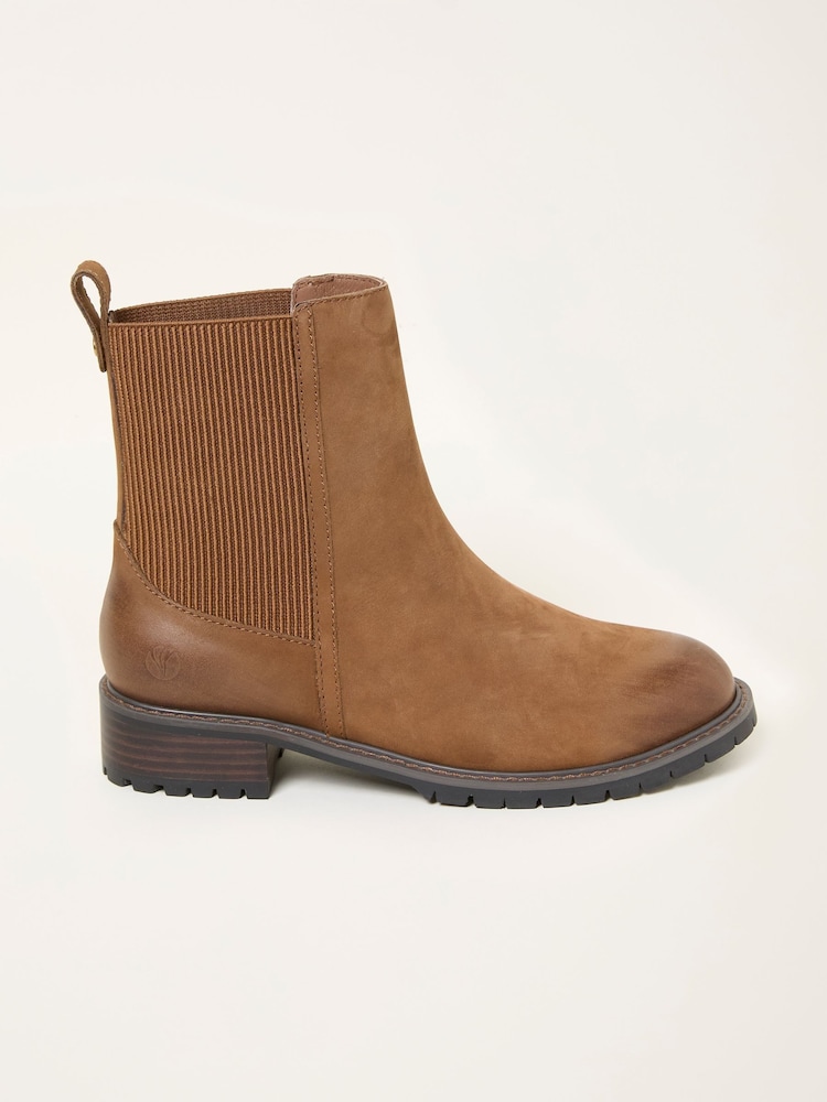 FatFace Evelyn Tan Brown Chelsea Boot - Image 1 of 3 FatFace Evelyn Tan Brown Chelsea Boot - Image 1 of 3