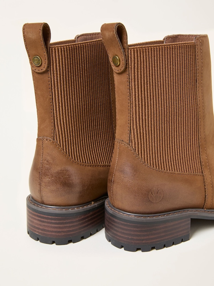 FatFace Evelyn Tan Brown Chelsea Boot - Image 3 of 3 FatFace Evelyn Tan Brown Chelsea Boot - Image 3 of 3
