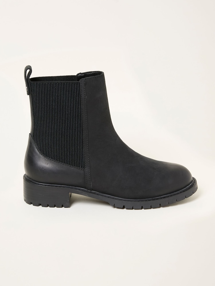 FatFace Evelyn Black Chelsea Boot - Image 1 of 3