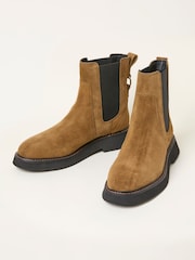 FatFace Rowe Tan Brown Chelsea Boot - Image 2 of 3