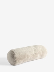 Ivory Cosy Plush Faux Fur Cushion - Image 3 of 3