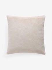 Ivory 50 x 50cm Cosy Plush Faux Fur Cushion - Image 4 of 5