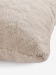 Ivory 50 x 50cm Cosy Plush Faux Fur Cushion - Image 5 of 5