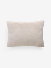 Ivory 40 x 59cm Cosy Plush Faux Fur Cushion - Image 3 of 5