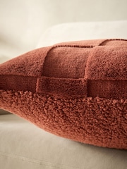 Orange 59 x 59cm Jasper Checkerboard Cushion - Image 3 of 6