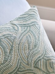 Blue 40 x 59cm Cut Velvet Spot Cushion - Image 2 of 5