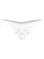 Victoria's Secret White Palm Thong Knickers - Image 3 of 3