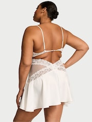 Victoria's Secret Coconut White Lace & Satin Slip Dress - Image 2 of 2