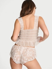 Victoria's Secret Coconut White Lace Cami & Flutter Short Set - Image 2 of 3