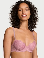 Victoria's Secret Dusk Mauve Pink Lightly Lined Demi Twinkle Strap Bra - Image 1 of 2