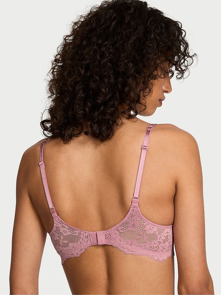 Victoria's Secret Dusk Mauve Pink Lightly Lined Demi Twinkle Strap Bra - Image 2 of 2