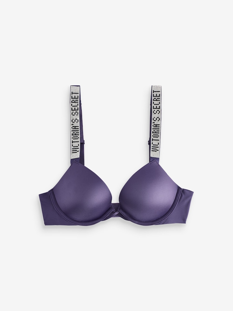 Victoria's Secret Valiant Purple Push Up Shine Strap Bra - Image 1 of 4