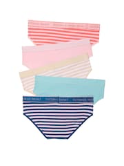 Victoria's Secret RedPinkYellowBlue Hipster Logo 5 Pack Knickers - Image 2 of 2