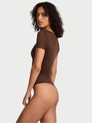 Victoria's Secret Ganache Brown FeatherSoft™Square Neck Bodysuit - Image 2 of 3