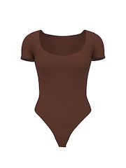 Victoria's Secret Ganache Brown FeatherSoft™Square Neck Bodysuit - Image 3 of 3