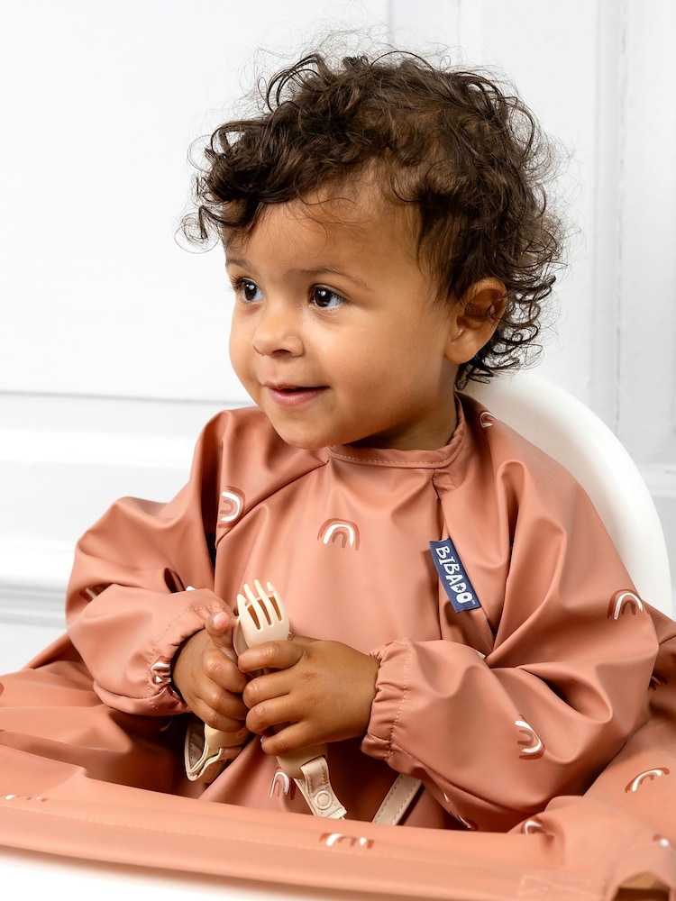 Bibado Terracotta Coverall Weaning Bib - Chasing Rainbows Bibs - Image 2 of 6