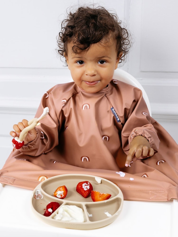 Bibado Terracotta Coverall Weaning Bib - Chasing Rainbows Bibs - Image 4 of 6