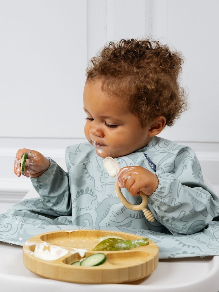 Bibado Green Coverall Weaning Bib - Dino Roar - Image 3 of 6