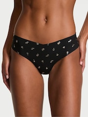 Victoria's Secret Black Palm Thong Knickers - Image 1 of 2