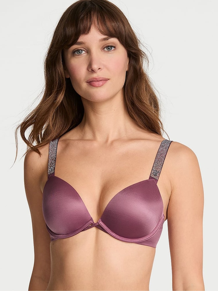Victoria's Secret Purple Vapor Ombre Push Up Shine Strap Bra - Image 1 of 2