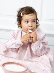 Bibado Pink Coverall Weaning Bib - Botanical Bunnies - Image 2 of 6