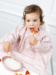 Bibado Pink Coverall Weaning Bib - Botanical Bunnies - Image 4 of 6