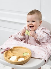 Bibado Blush Bamboo Viscose Divider Plate - Botanical Bunnies - Image 3 of 6