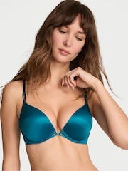 Victoria's Secret Pale Jade Blue Add 2 Cups Push Up Bombshell Bra - Image 1 of 3