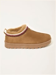 FatFace Lyra Tan Brown Mule Slipper - Image 1 of 3