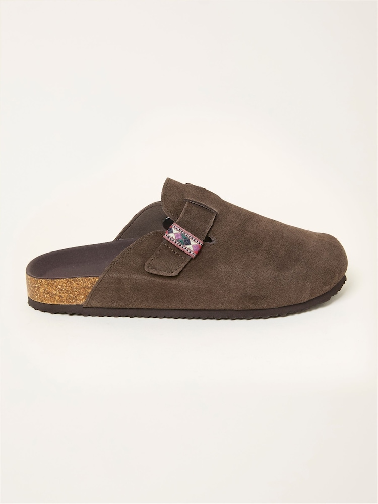 FatFace Maisie Chocolate Brown House Shoe - Image 1 of 3
