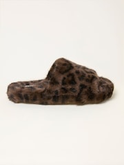 FatFace Leopard Slipper - Imagen 1 de 3
