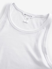 Athleta White Signature Rib Tank Top - Image 3 of 4