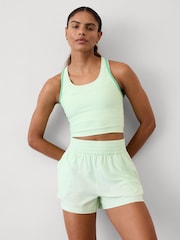 Athleta Green High Waisted Weekender Run Short - Image 1 of 5