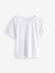 Athleta White Grid Knit Tee - Image 1 of 4