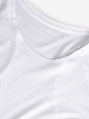 Athleta White Grid Knit Tee - Image 3 of 4