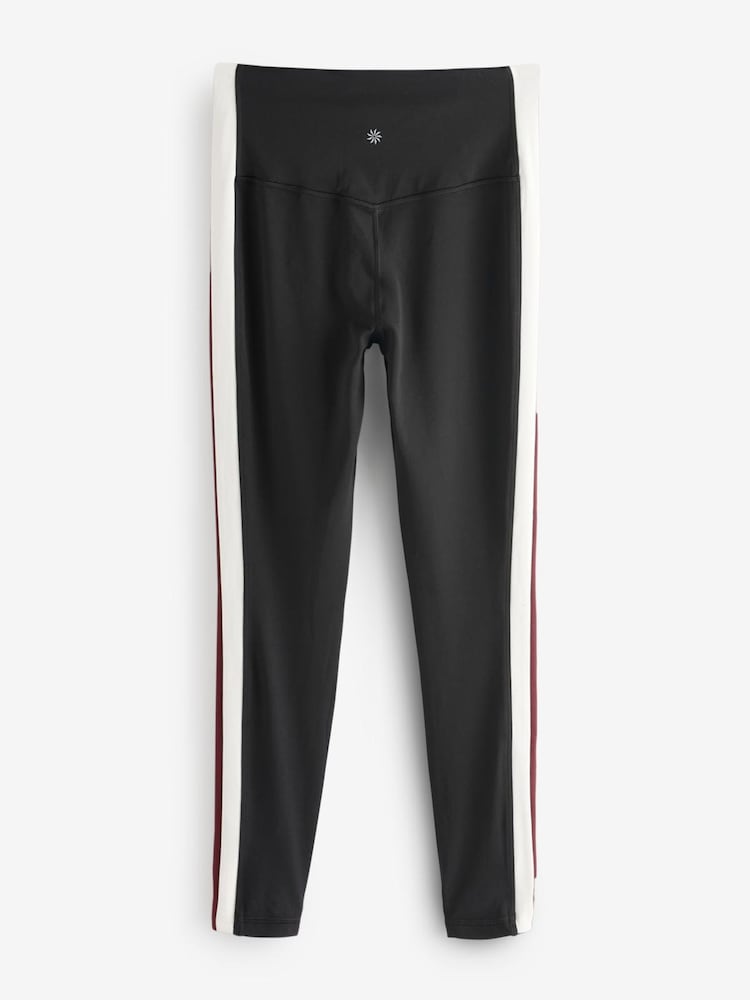 Athleta Black Elation Sport Stripe Ultra High Waist Leggings - Image 1 of 5