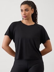 Athleta Black With Ease Crop T-Shirt - Image 1 of 2