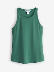 Athleta Green Signature Rib Tank Top - Image 1 of 4
