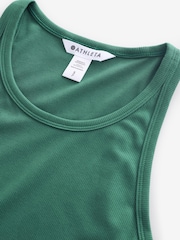 Athleta Green Signature Rib Tank Top - Image 4 of 4