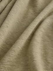 Athleta Green Getaway Linen Blend V-Neck Tee - Image 3 of 4