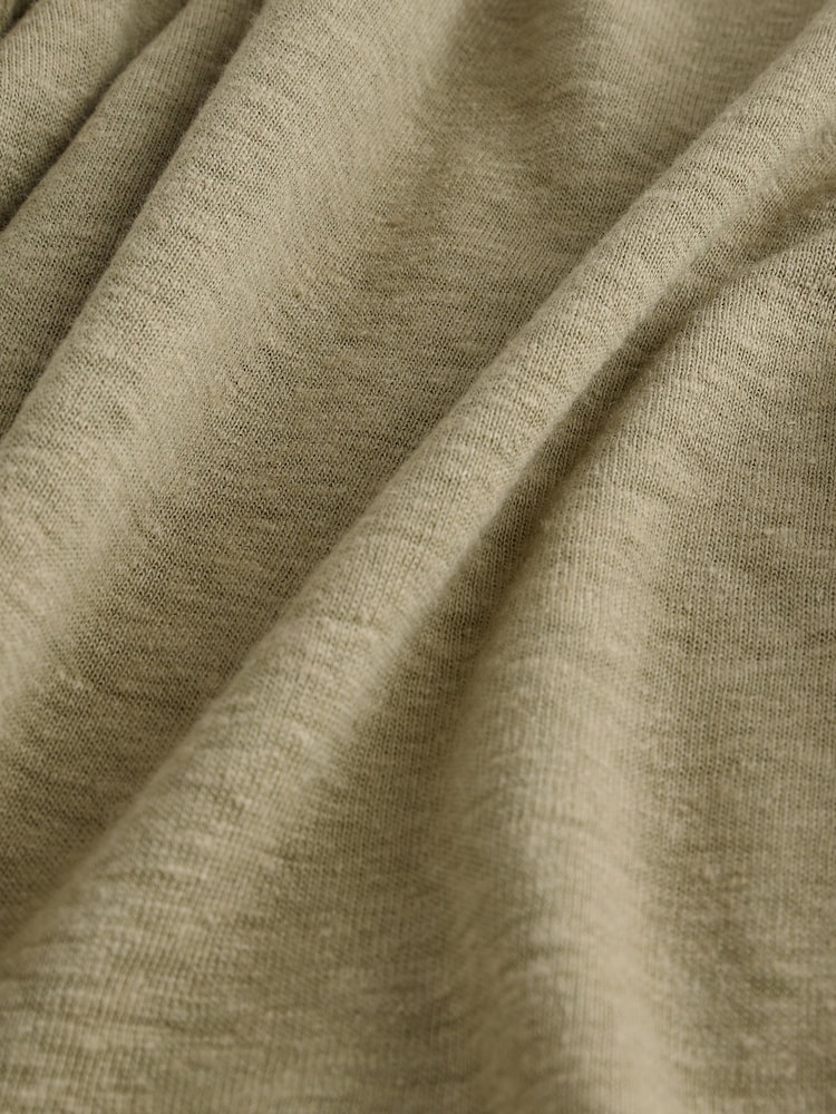 Grün - Athleta Getaway T-Shirt aus Leinenmischung mit V-Ausschnitt - Image 3 of 4
